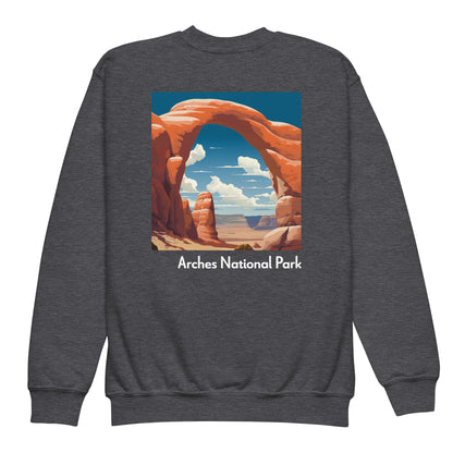 Kids Crewneck Sweatshirt - Arches National Park