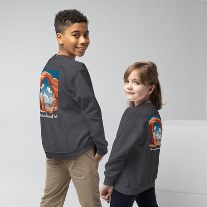 Kids Crewneck Sweatshirt - Arches National Park