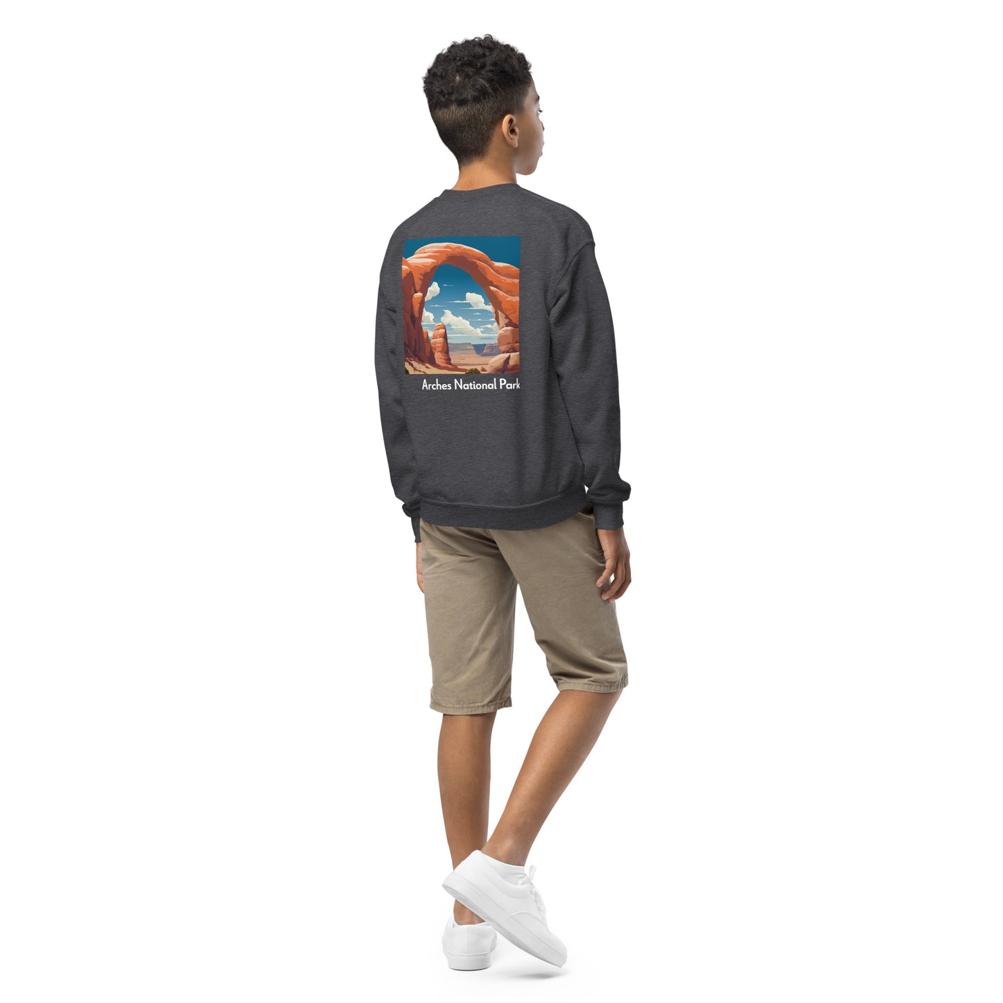 Kids Crewneck Sweatshirt - Arches National Park