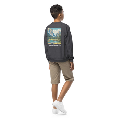 Kids Crewneck Sweatshirt - Yosemite National Park