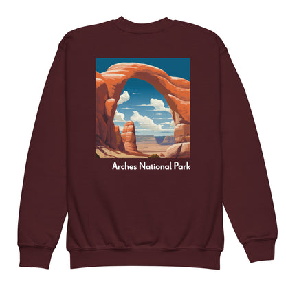 Kids Crewneck Sweatshirt - Arches National Park