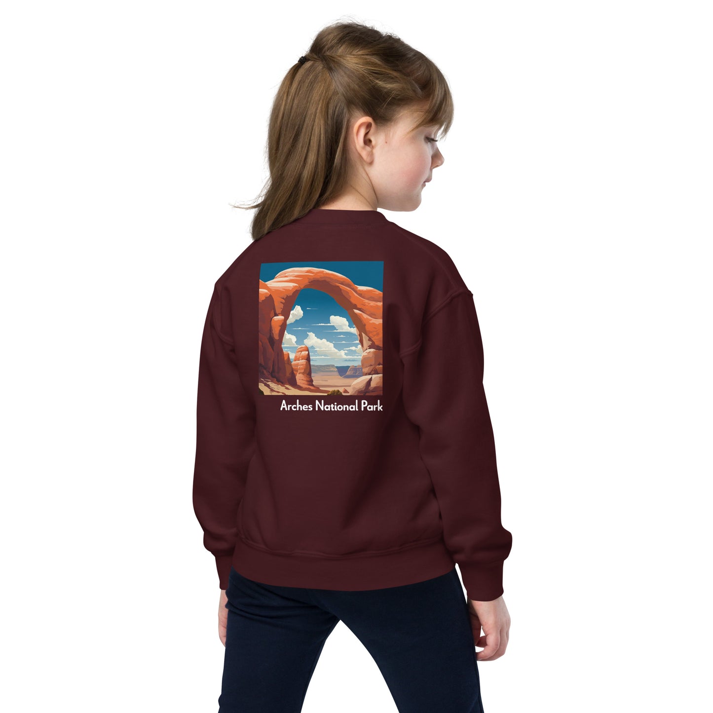 Kids Crewneck Sweatshirt - Arches National Park