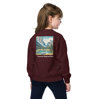 Kids Crewneck Sweatshirt - Yosemite National Park