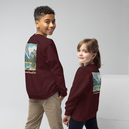 Kids Crewneck Sweatshirt - Yosemite National Park