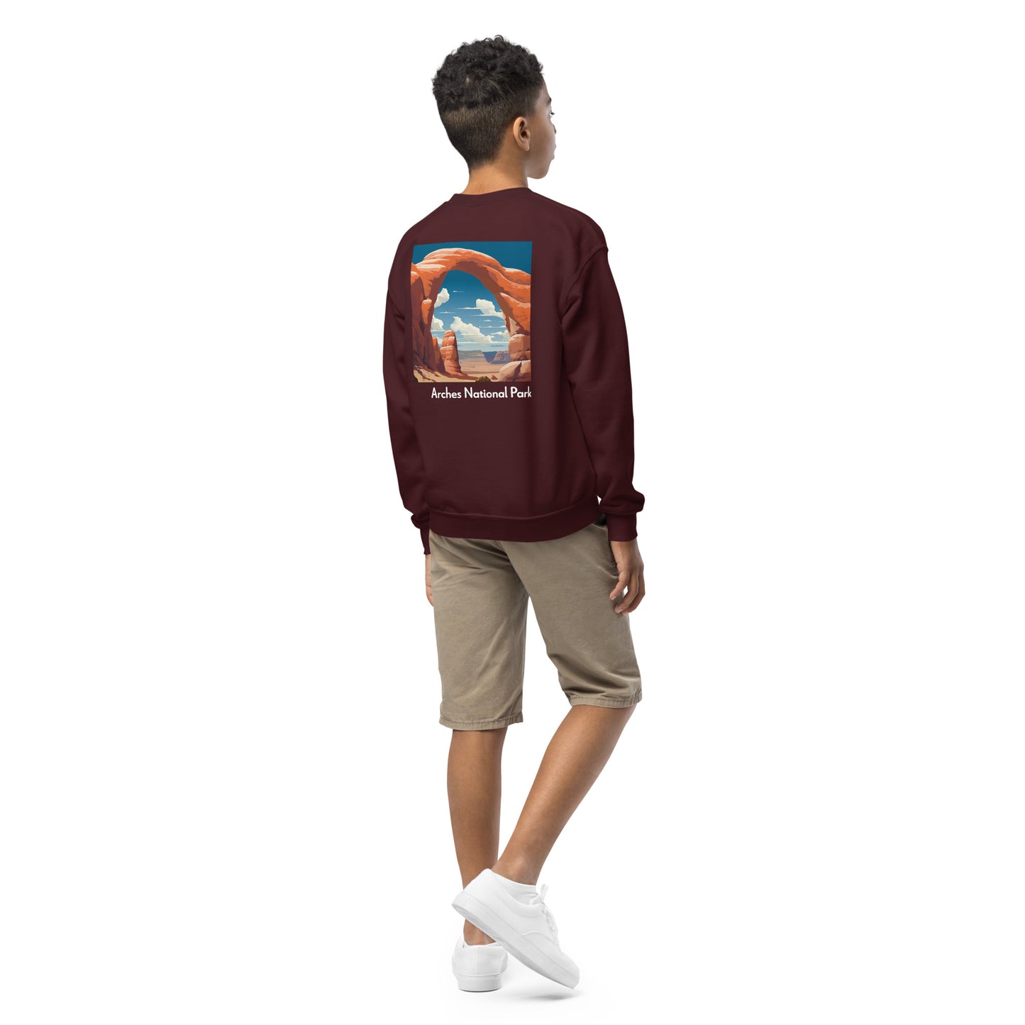 Kids Crewneck Sweatshirt - Arches National Park