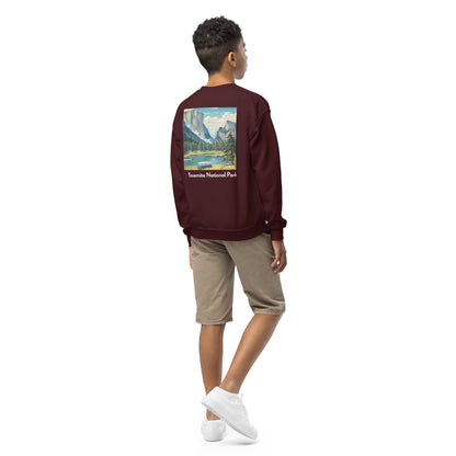 Kids Crewneck Sweatshirt - Yosemite National Park