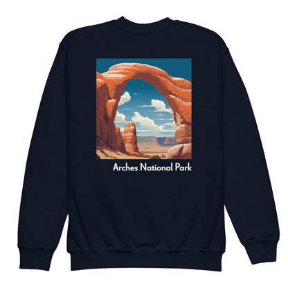 Kids Crewneck Sweatshirt - Arches National Park