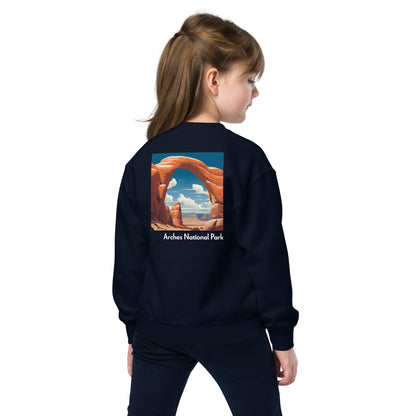 Kids Crewneck Sweatshirt - Arches National Park