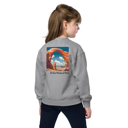 Kids Crewneck Sweatshirt - Arches National Park