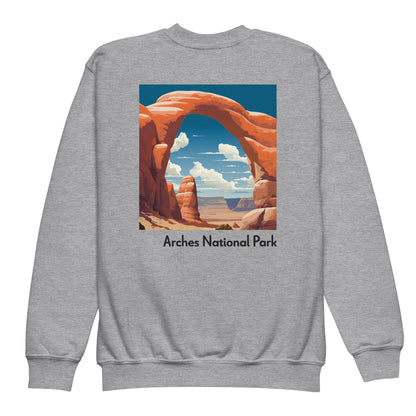 Kids Crewneck Sweatshirt - Arches National Park