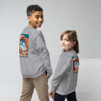 Kids Crewneck Sweatshirt - Arches National Park