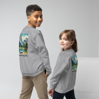 Kids Crewneck Sweatshirt - Yosemite National Park