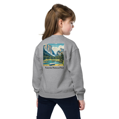 Kids Crewneck Sweatshirt - Yosemite National Park