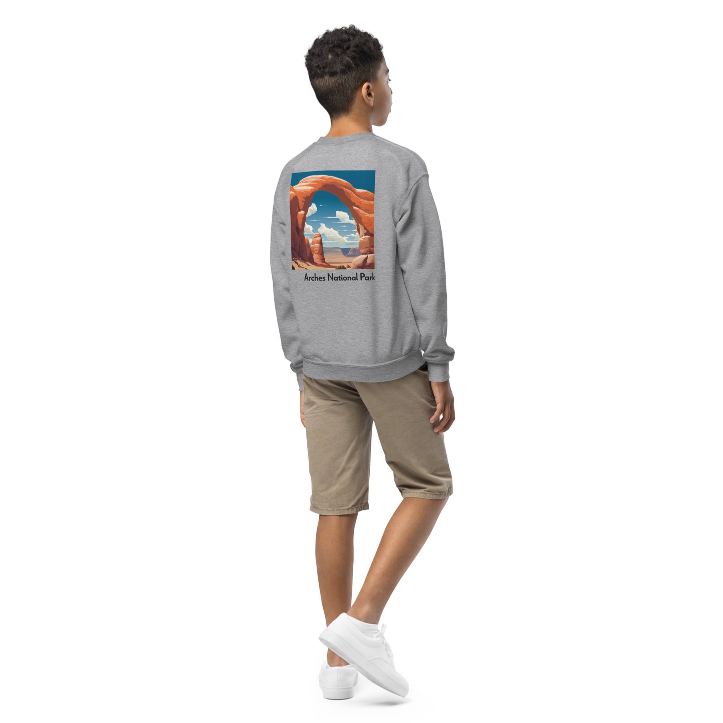 Kids Crewneck Sweatshirt - Arches National Park