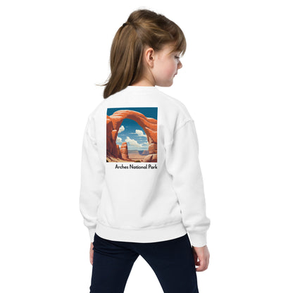 Kids Crewneck Sweatshirt - Arches National Park